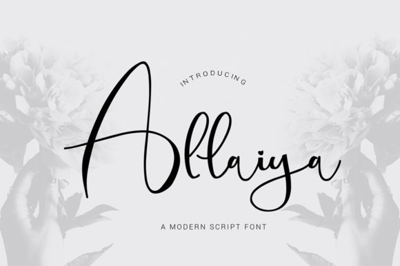 Allaiya: A Modern Script Font for Web Design