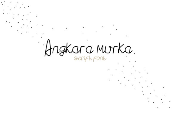 Angkara Murka: A Whimsical Script Font for Makers