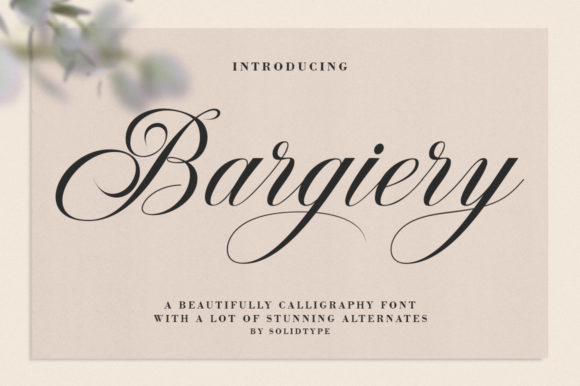 Bargiery Typeface: Elevate Your Brand Identity