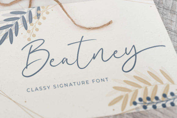 Beatney: A Dainty Handwritten Font for Editorial Design