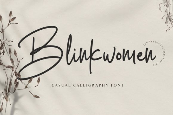 Blinkwomen Font: A Handwritten Typeface for Makers