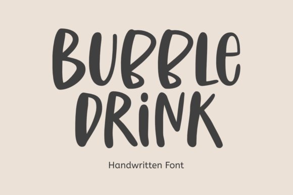 Bubble Drink Font: A Playful Typeface for Crafters