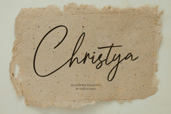 Christya Font: A Handwritten Typeface for Branding