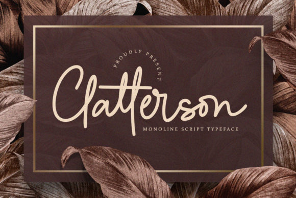 Clatterson: A Script Font for Authentic Brands
