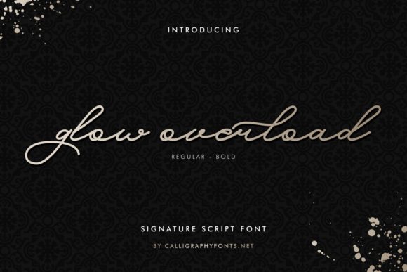 Glow Overload: A Handwritten Typeface for Editorial Design