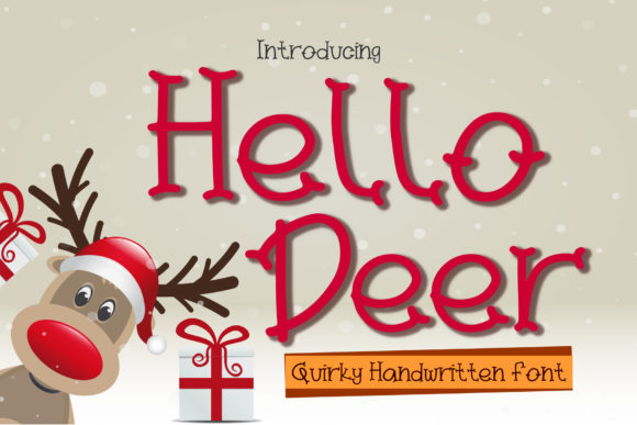 Hello Deer Font: A Quirky Typeface for Editorial Design