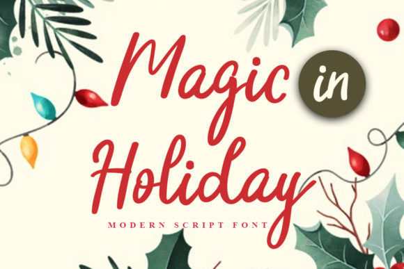 Magic in Holiday: A Handwritten Font for Makers