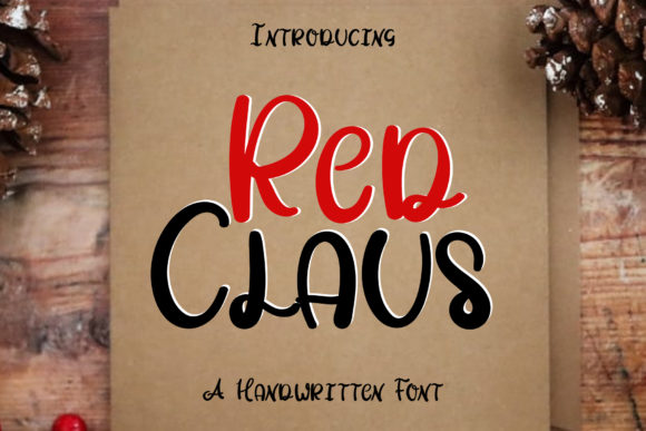 Red Claus: A Handwritten Font for Holiday Campaigns