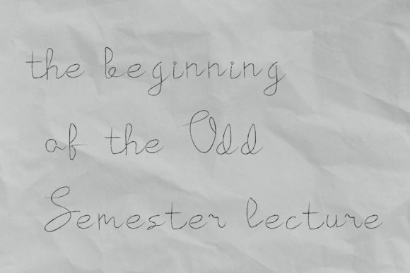 Reviewing The Beginning of the Odd Semester