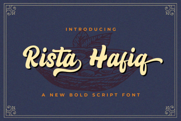 Rizta Hafiq: A Vintage Script Font for Bold Campaigns