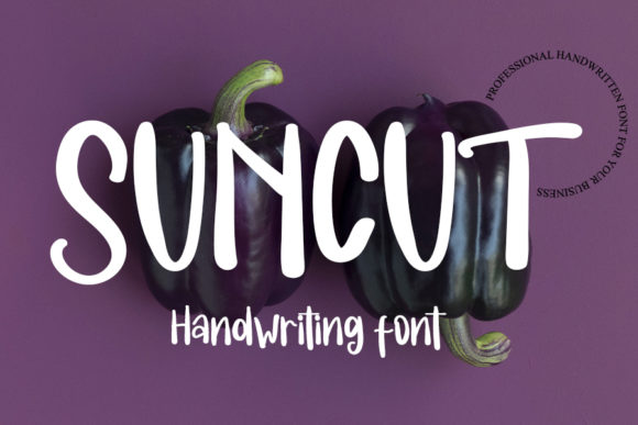 Suncut: A Bold Handwritten Font for Web Design