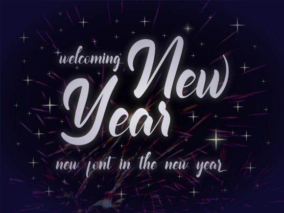 Welcoming New Year: A Handwritten Font for Bold Branding