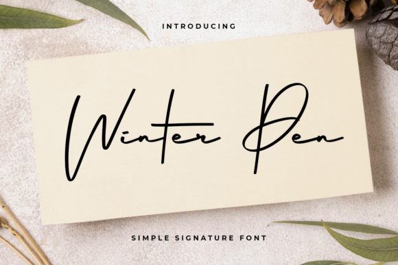 Winter Pen Font: Elevate Your Campaign Visuals
